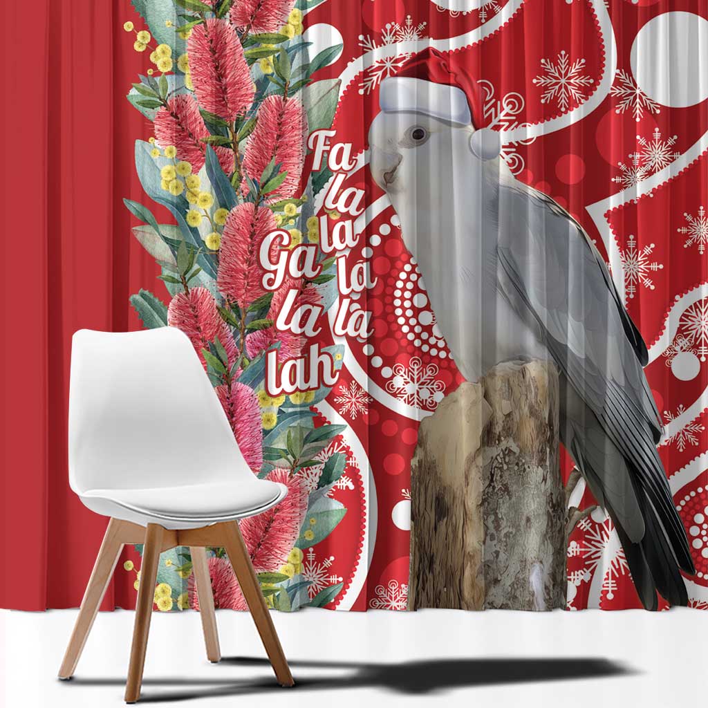 Blue Galah Mutation Christmas Australia Window Curtain Falalalala Galalah Bottlebrush Red Aboriginal Art - Aussie Hoodie