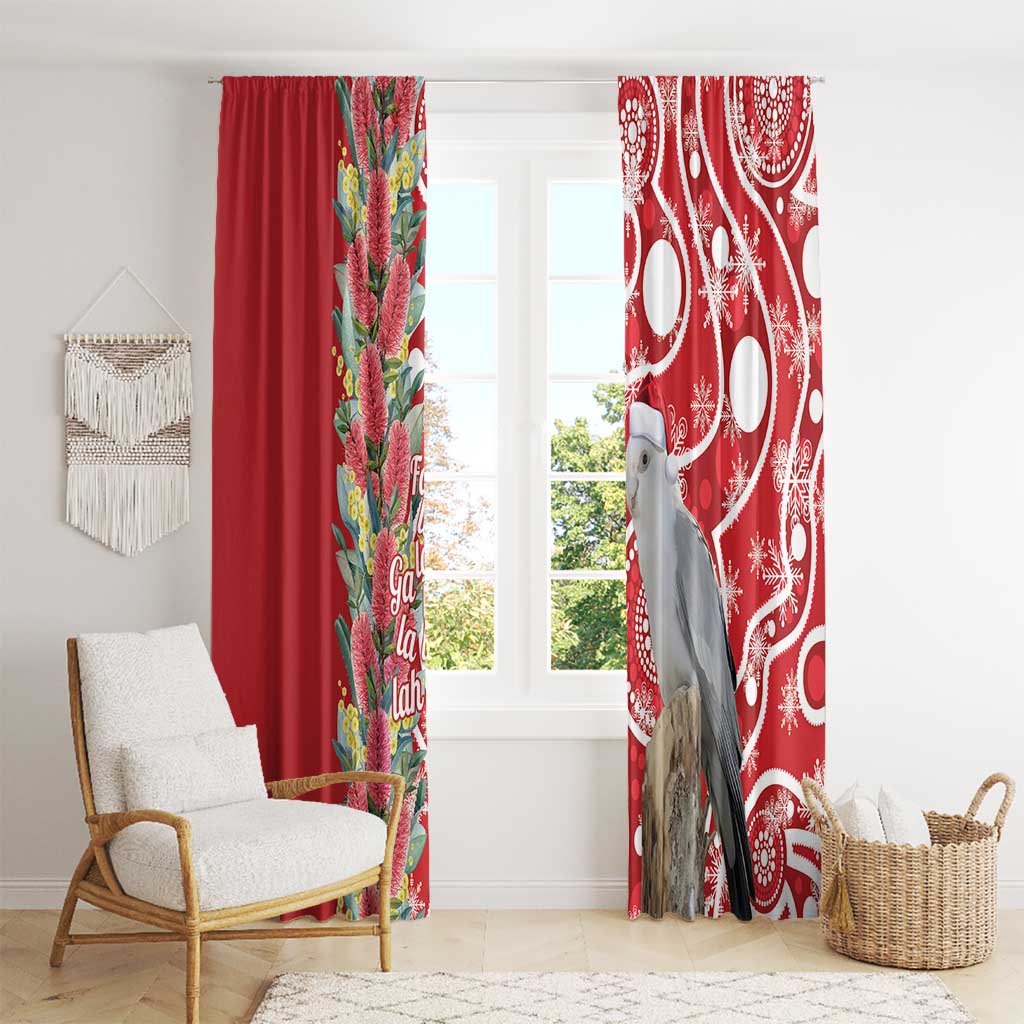 Blue Galah Mutation Christmas Australia Window Curtain Falalalala Galalah Bottlebrush Red Aboriginal Art - Aussie Hoodie