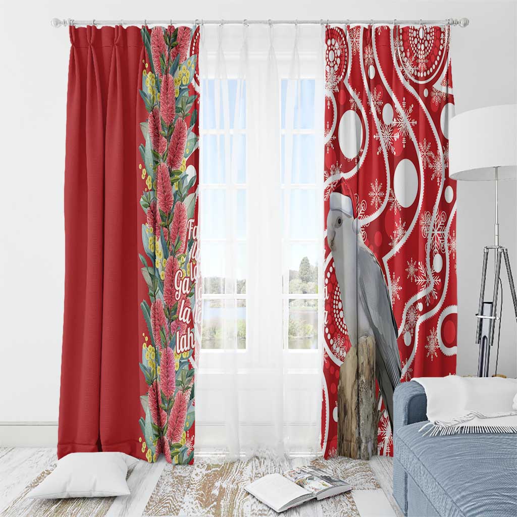 Blue Galah Mutation Christmas Australia Window Curtain Falalalala Galalah Bottlebrush Red Aboriginal Art - Aussie Hoodie