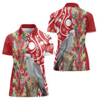 Blue Galah Mutation Christmas Australia Women Polo Shirt Falalalala Galalah Bottlebrush Red Aboriginal Art - Aussie Hoodie