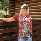 Blue Galah Mutation Christmas Australia Women Polo Shirt Falalalala Galalah Bottlebrush Red Aboriginal Art - Aussie Hoodie