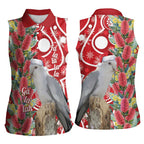 Blue Galah Mutation Christmas Australia Women Sleeveless Polo Shirt Falalalala Galalah Bottlebrush Red Aboriginal Art - Aussie Hoodie