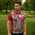 Blue Galah Mutation Christmas Australia Zipper Polo Shirt Falalalala Galalah Bottlebrush Red Aboriginal Art - Aussie Hoodie