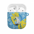 World Diabetes Day Australia AirPods Case Yellow-crested Cockatoo Golden Wattle Aboriginal - Aussie Hoodie