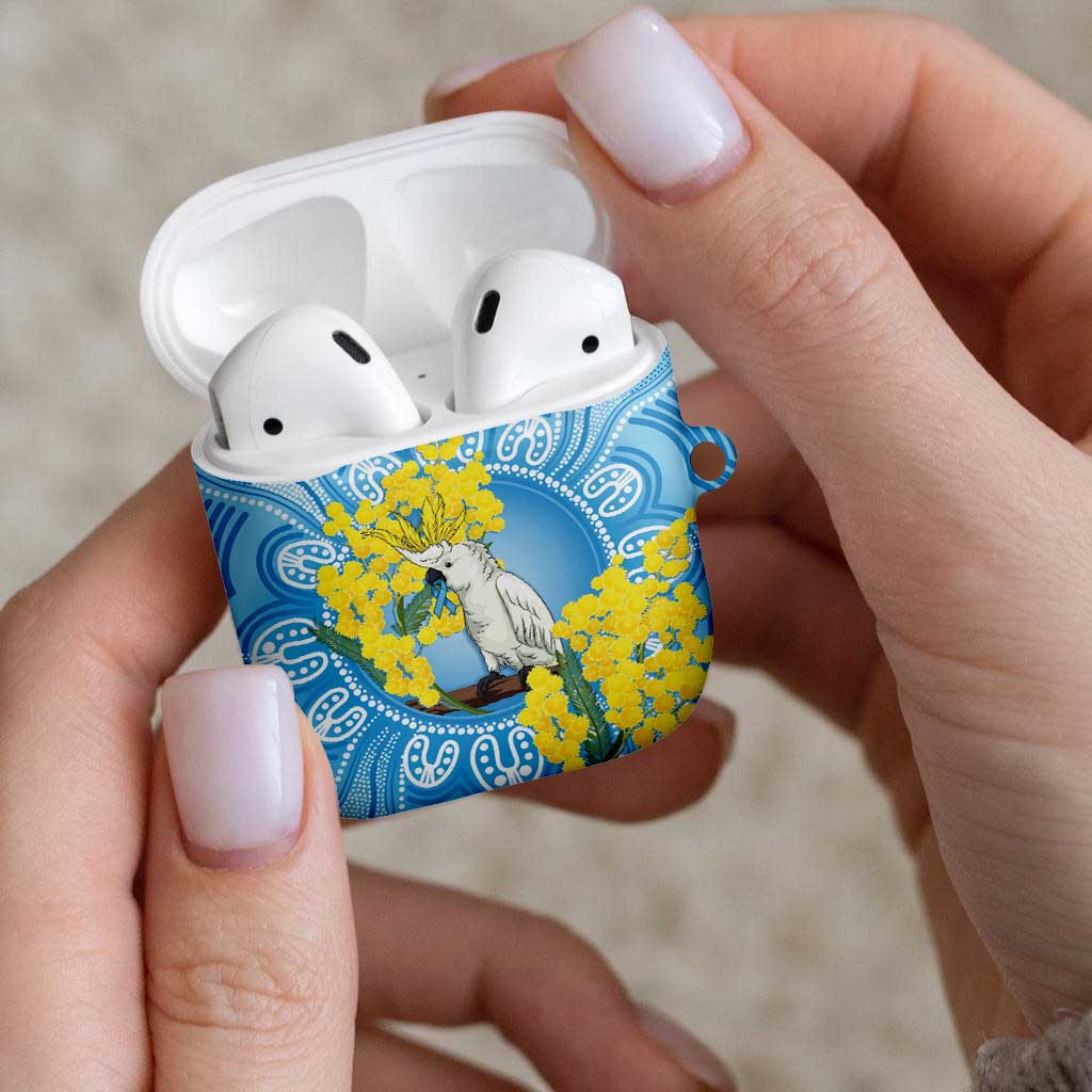 World Diabetes Day Australia AirPods Case Yellow-crested Cockatoo Golden Wattle Aboriginal - Aussie Hoodie