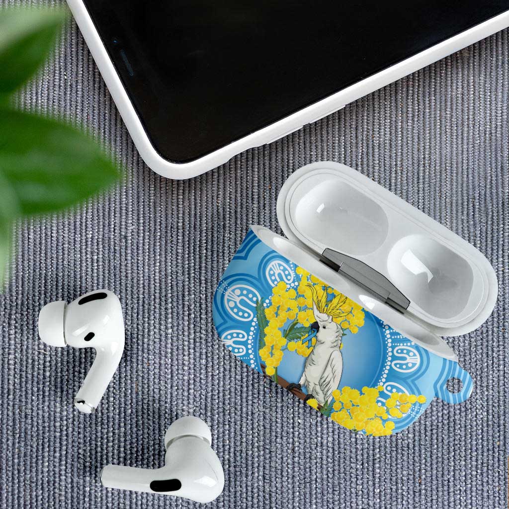 World Diabetes Day Australia AirPods Case Yellow-crested Cockatoo Golden Wattle Aboriginal - Aussie Hoodie