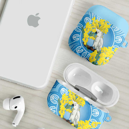 World Diabetes Day Australia AirPods Case Yellow-crested Cockatoo Golden Wattle Aboriginal - Aussie Hoodie