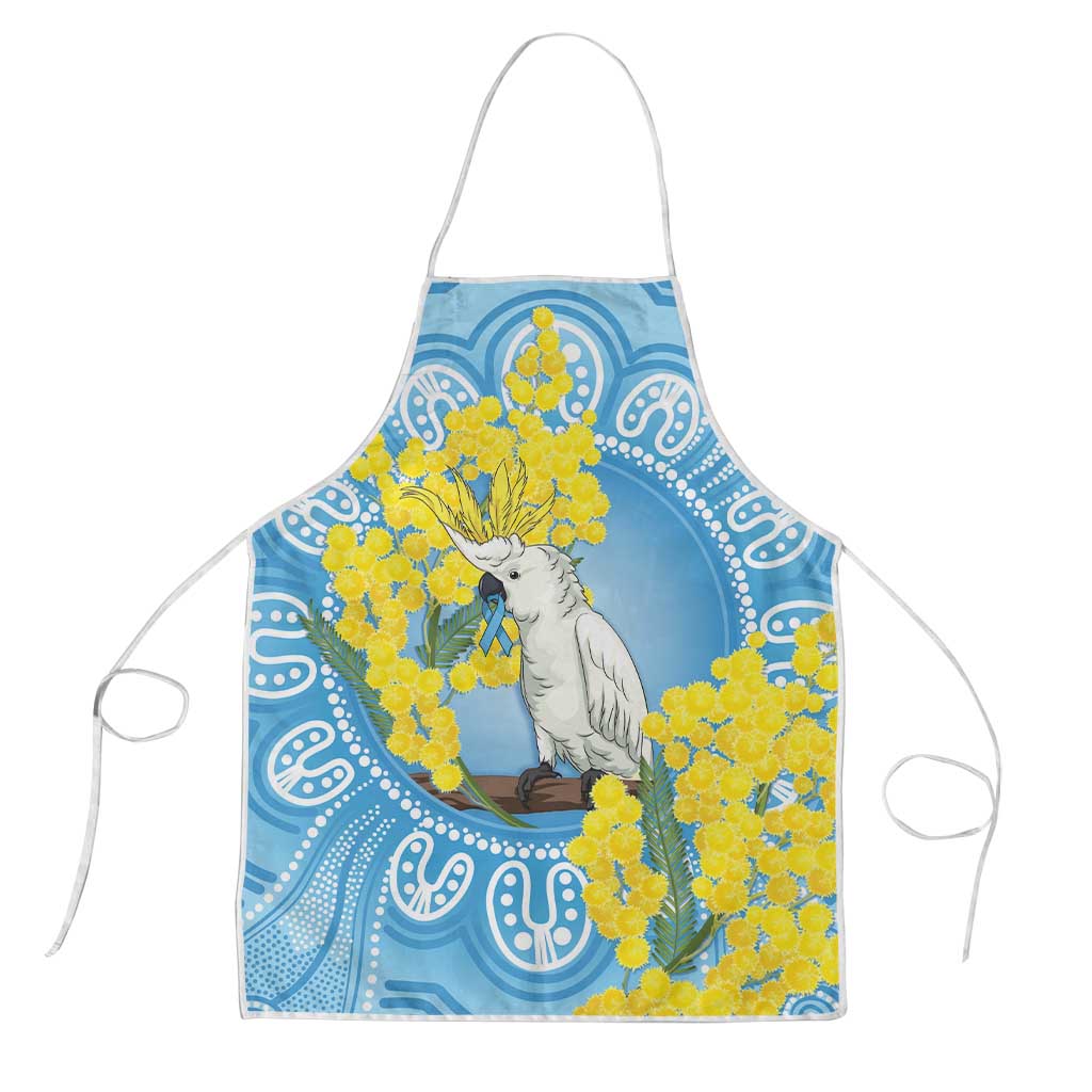 World Diabetes Day Australia Apron Yellow-crested Cockatoo Golden Wattle Aboriginal - Aussie Hoodie
