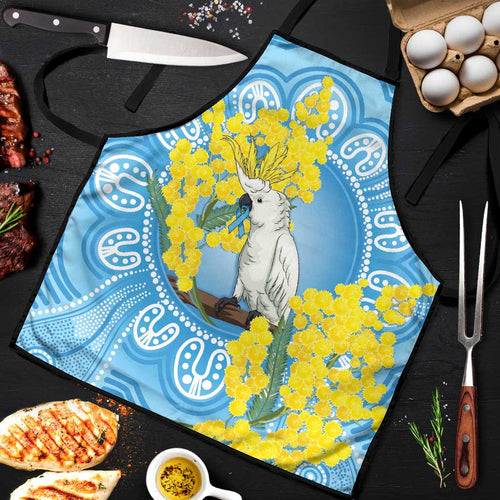 World Diabetes Day Australia Apron Yellow-crested Cockatoo Golden Wattle Aboriginal - Aussie Hoodie