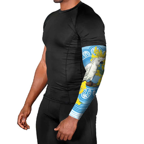 World Diabetes Day Australia Arm Sleeves Yellow-crested Cockatoo Golden Wattle Aboriginal - Aussie Hoodie