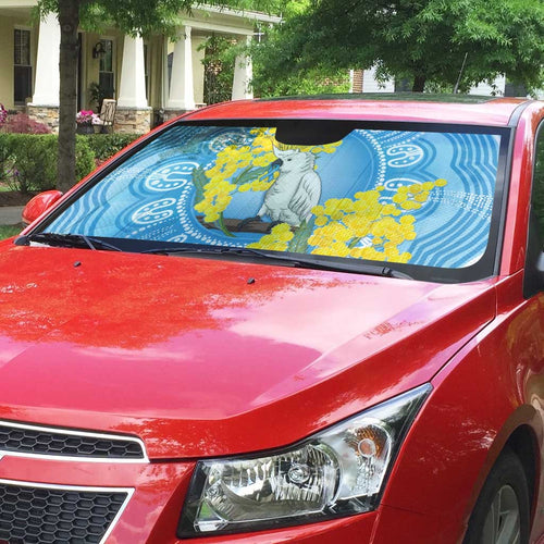 World Diabetes Day Australia Auto Sun Shade Yellow-crested Cockatoo Golden Wattle Aboriginal - Aussie Hoodie