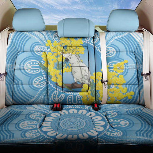 World Diabetes Day Australia Back Car Seat Cover Yellow-crested Cockatoo Golden Wattle Aboriginal - Aussie Hoodie