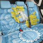 World Diabetes Day Australia Back Car Seat Cover Yellow-crested Cockatoo Golden Wattle Aboriginal - Aussie Hoodie