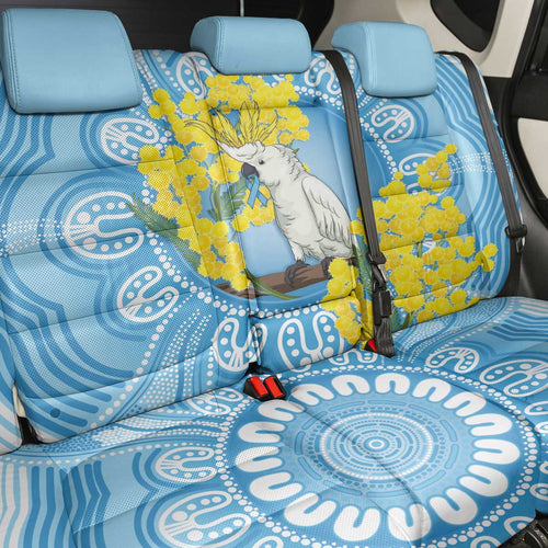 World Diabetes Day Australia Back Car Seat Cover Yellow-crested Cockatoo Golden Wattle Aboriginal - Aussie Hoodie