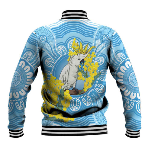 World Diabetes Day Australia Baseball Jacket Yellow-crested Cockatoo Golden Wattle Aboriginal - Aussie Hoodie