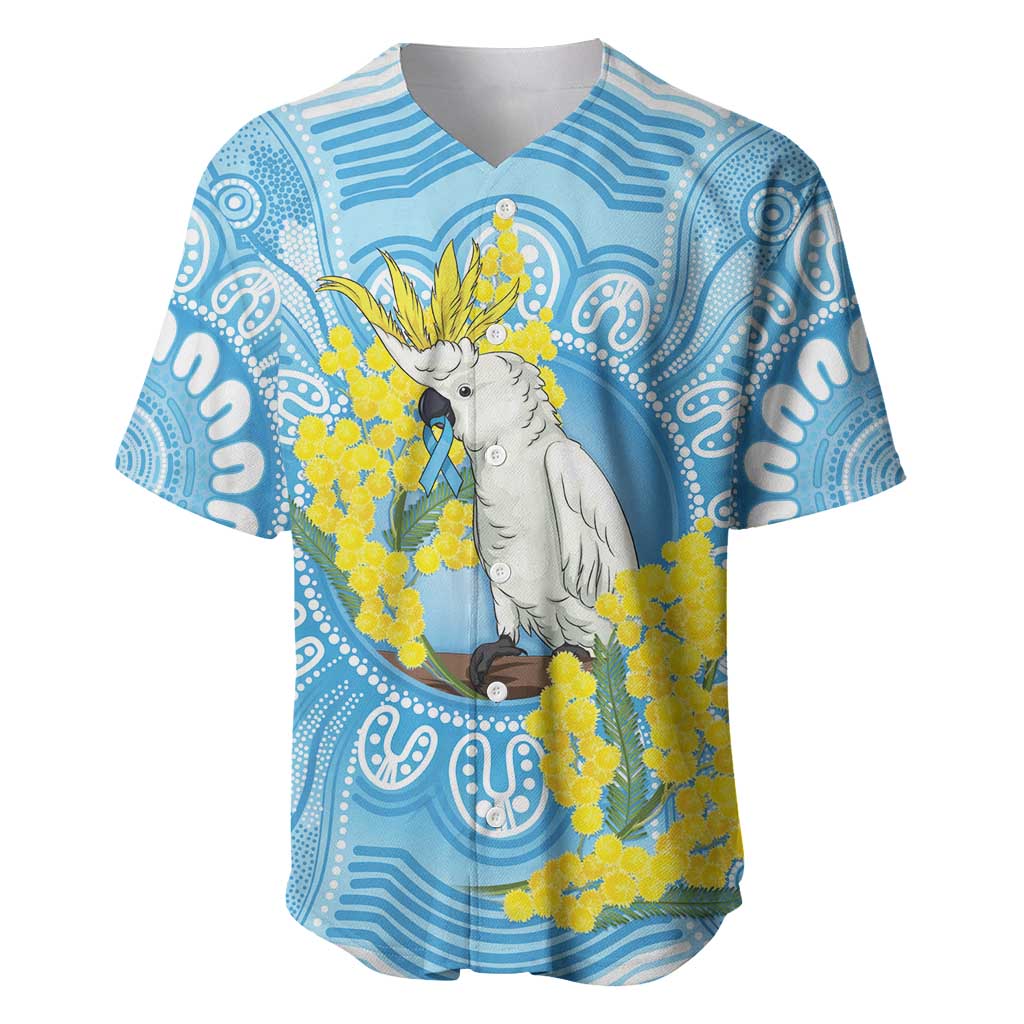 World Diabetes Day Australia Baseball Jersey Yellow-crested Cockatoo Golden Wattle Aboriginal - Aussie Hoodie