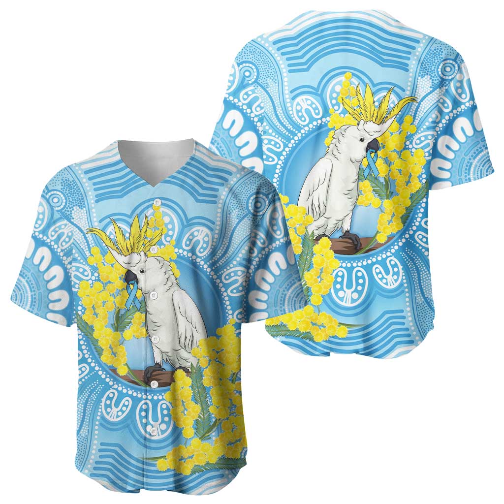 World Diabetes Day Australia Baseball Jersey Yellow-crested Cockatoo Golden Wattle Aboriginal - Aussie Hoodie