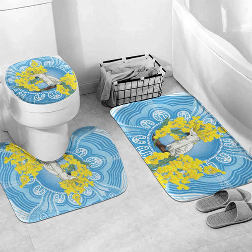 World Diabetes Day Australia Bathroom Set Yellow-crested Cockatoo Golden Wattle Aboriginal - Aussie Hoodie