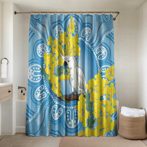 World Diabetes Day Australia Bathroom Set Yellow-crested Cockatoo Golden Wattle Aboriginal - Aussie Hoodie