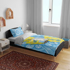World Diabetes Day Australia Bedding Set Yellow-crested Cockatoo Golden Wattle Aboriginal - Aussie Hoodie