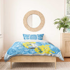 World Diabetes Day Australia Bedding Set Yellow-crested Cockatoo Golden Wattle Aboriginal - Aussie Hoodie