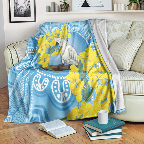 World Diabetes Day Australia Blanket Yellow-crested Cockatoo Golden Wattle Aboriginal - Aussie Hoodie