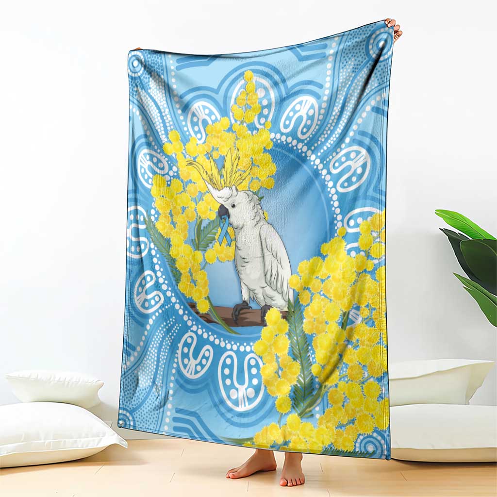 World Diabetes Day Australia Blanket Yellow-crested Cockatoo Golden Wattle Aboriginal - Aussie Hoodie