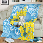 World Diabetes Day Australia Blanket Yellow-crested Cockatoo Golden Wattle Aboriginal - Aussie Hoodie