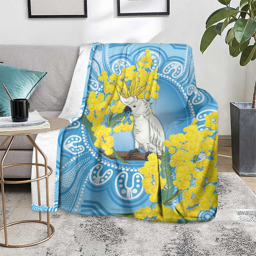 World Diabetes Day Australia Blanket Yellow-crested Cockatoo Golden Wattle Aboriginal - Aussie Hoodie
