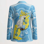 World Diabetes Day Australia Blazer Yellow-crested Cockatoo Golden Wattle Aboriginal - Aussie Hoodie