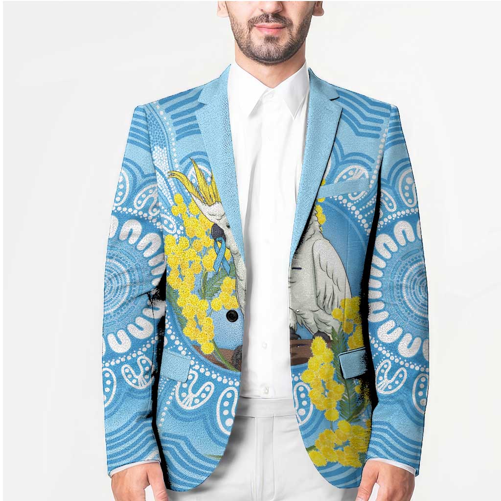 World Diabetes Day Australia Blazer Yellow-crested Cockatoo Golden Wattle Aboriginal - Aussie Hoodie
