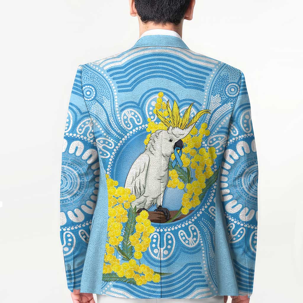 World Diabetes Day Australia Blazer Yellow-crested Cockatoo Golden Wattle Aboriginal - Aussie Hoodie