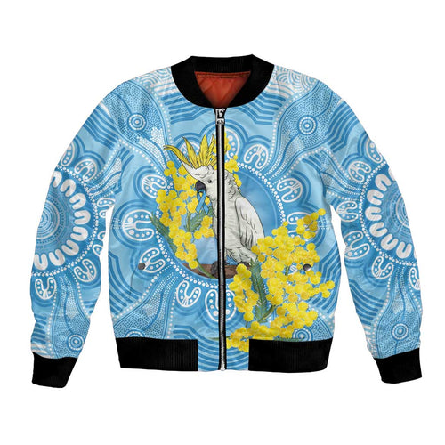 World Diabetes Day Australia Bomber Jacket Yellow-crested Cockatoo Golden Wattle Aboriginal - Aussie Hoodie