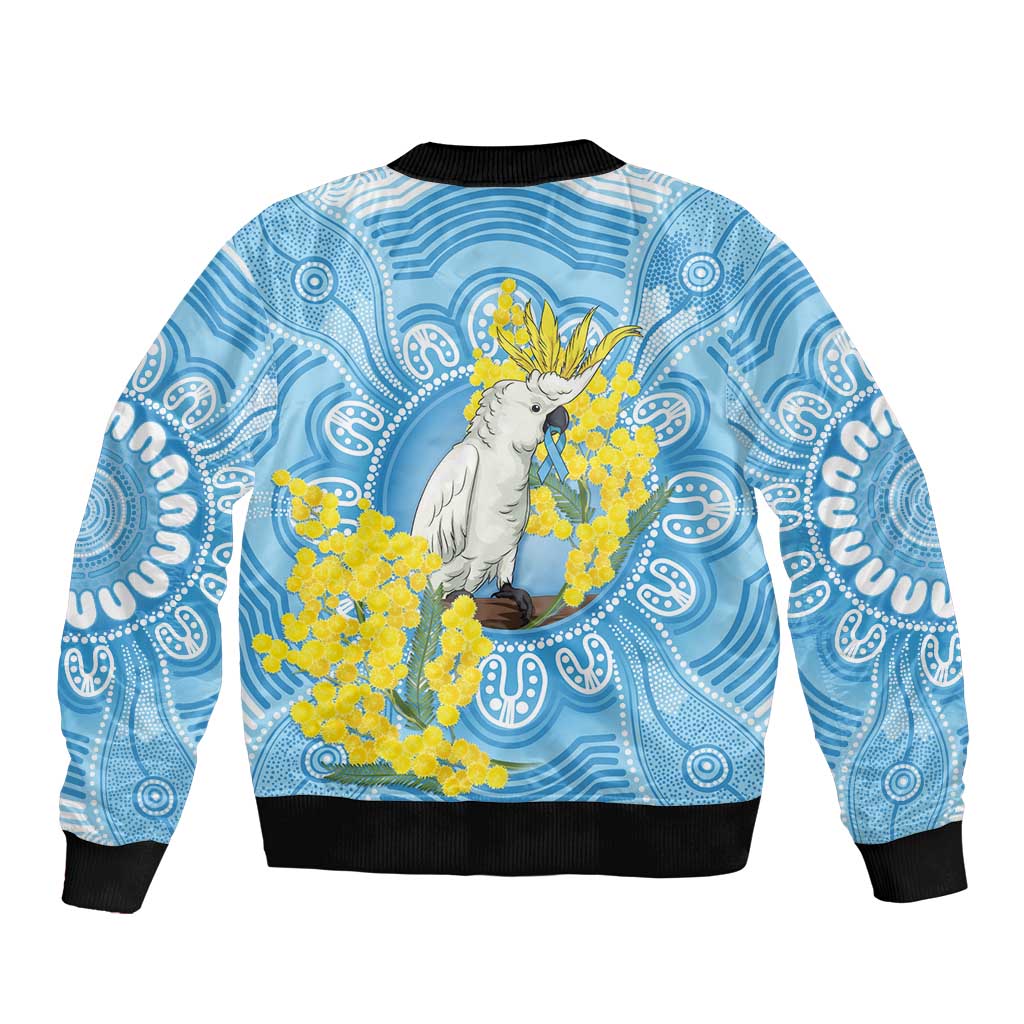 World Diabetes Day Australia Bomber Jacket Yellow-crested Cockatoo Golden Wattle Aboriginal - Aussie Hoodie