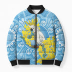 World Diabetes Day Australia Bomber Puffer Jacket Yellow-crested Cockatoo Golden Wattle Aboriginal - Aussie Hoodie