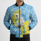World Diabetes Day Australia Bomber Puffer Jacket Yellow-crested Cockatoo Golden Wattle Aboriginal - Aussie Hoodie