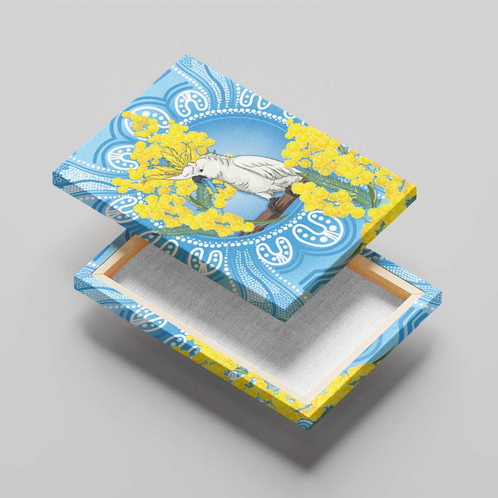 World Diabetes Day Australia Canvas Wall Art Yellow-crested Cockatoo Golden Wattle Aboriginal - Aussie Hoodie