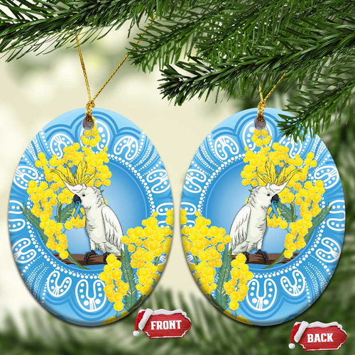 World Diabetes Day Australia Ceramic Ornament Yellow-crested Cockatoo Golden Wattle Aboriginal - Aussie Hoodie