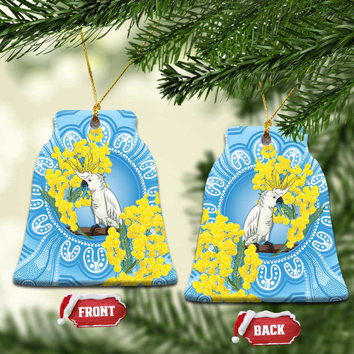 World Diabetes Day Australia Ceramic Ornament Yellow-crested Cockatoo Golden Wattle Aboriginal - Aussie Hoodie