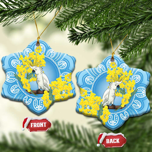 World Diabetes Day Australia Ceramic Ornament Yellow-crested Cockatoo Golden Wattle Aboriginal - Aussie Hoodie