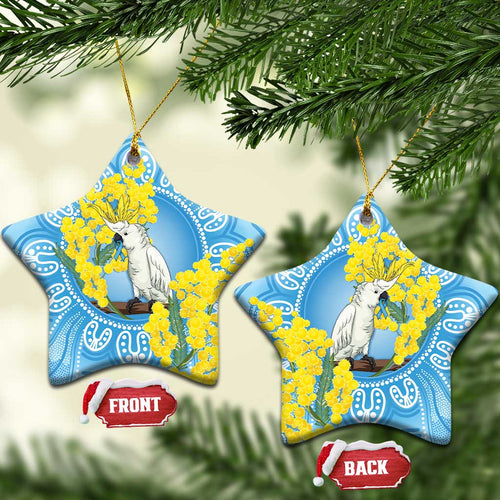 World Diabetes Day Australia Ceramic Ornament Yellow-crested Cockatoo Golden Wattle Aboriginal - Aussie Hoodie