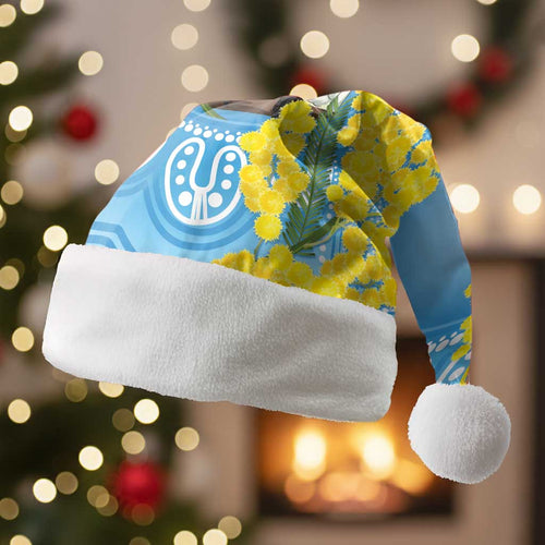 World Diabetes Day Australia Christmas Santa Hat Yellow-crested Cockatoo Golden Wattle Aboriginal - Aussie Hoodie