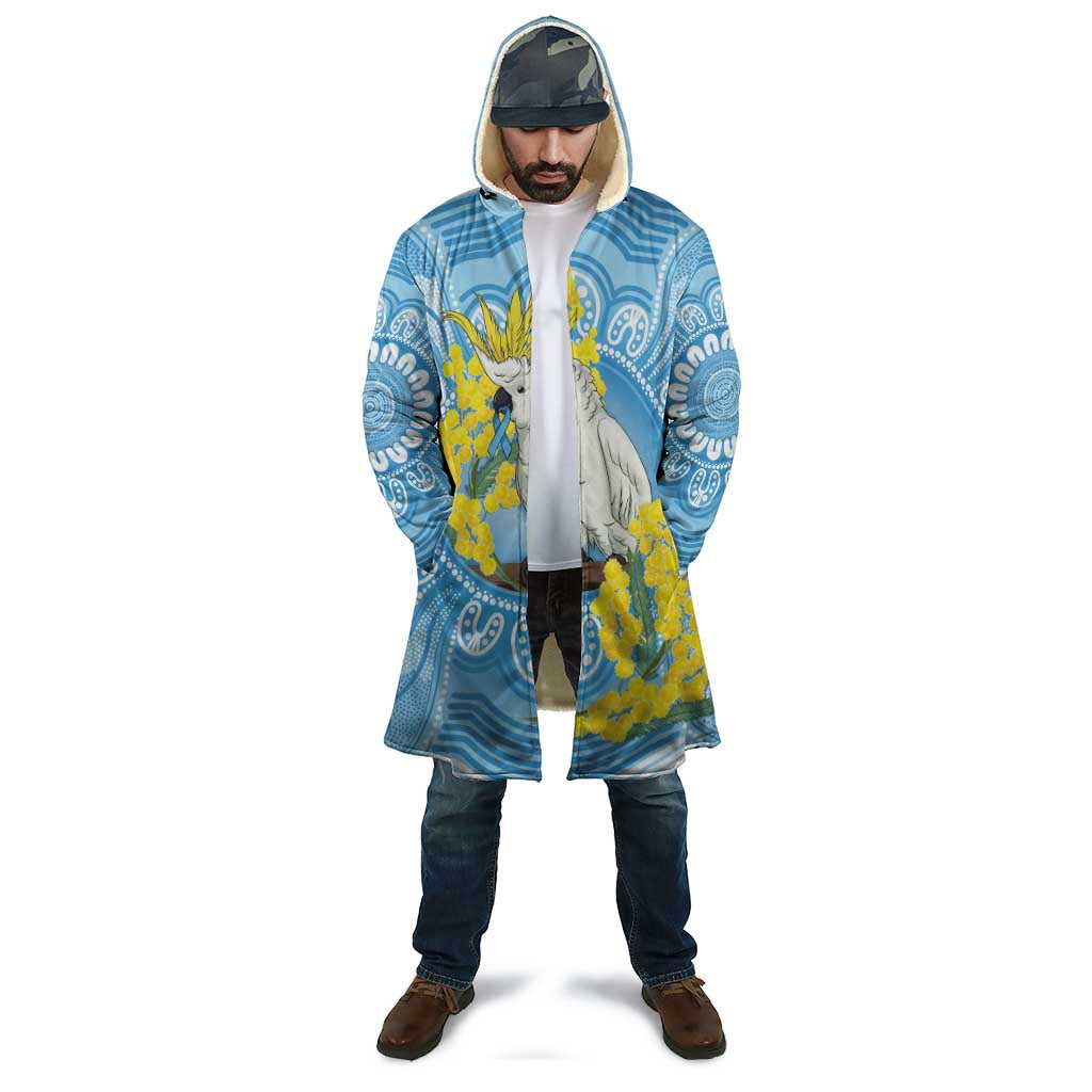 World Diabetes Day Australia Cloak Yellow-crested Cockatoo Golden Wattle Aboriginal - Aussie Hoodie