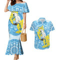 World Diabetes Day Australia Couples Matching Mermaid Dress and Hawaiian Shirt Yellow-crested Cockatoo Golden Wattle Aboriginal - Aussie Hoodie