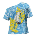 World Diabetes Day Australia Cross Shoulder Shirt Yellow-crested Cockatoo Golden Wattle Aboriginal - Aussie Hoodie