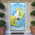 World Diabetes Day Australia Door Cover Yellow-crested Cockatoo Golden Wattle Aboriginal - Aussie Hoodie