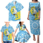World Diabetes Day Australia Family Matching Puletasi and Hawaiian Shirt Yellow-crested Cockatoo Golden Wattle Aboriginal - Aussie Hoodie