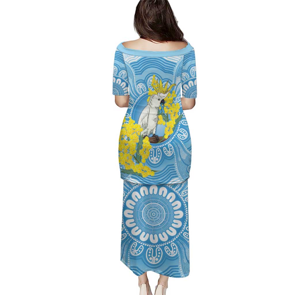 World Diabetes Day Australia Family Matching Puletasi and Hawaiian Shirt Yellow-crested Cockatoo Golden Wattle Aboriginal - Aussie Hoodie