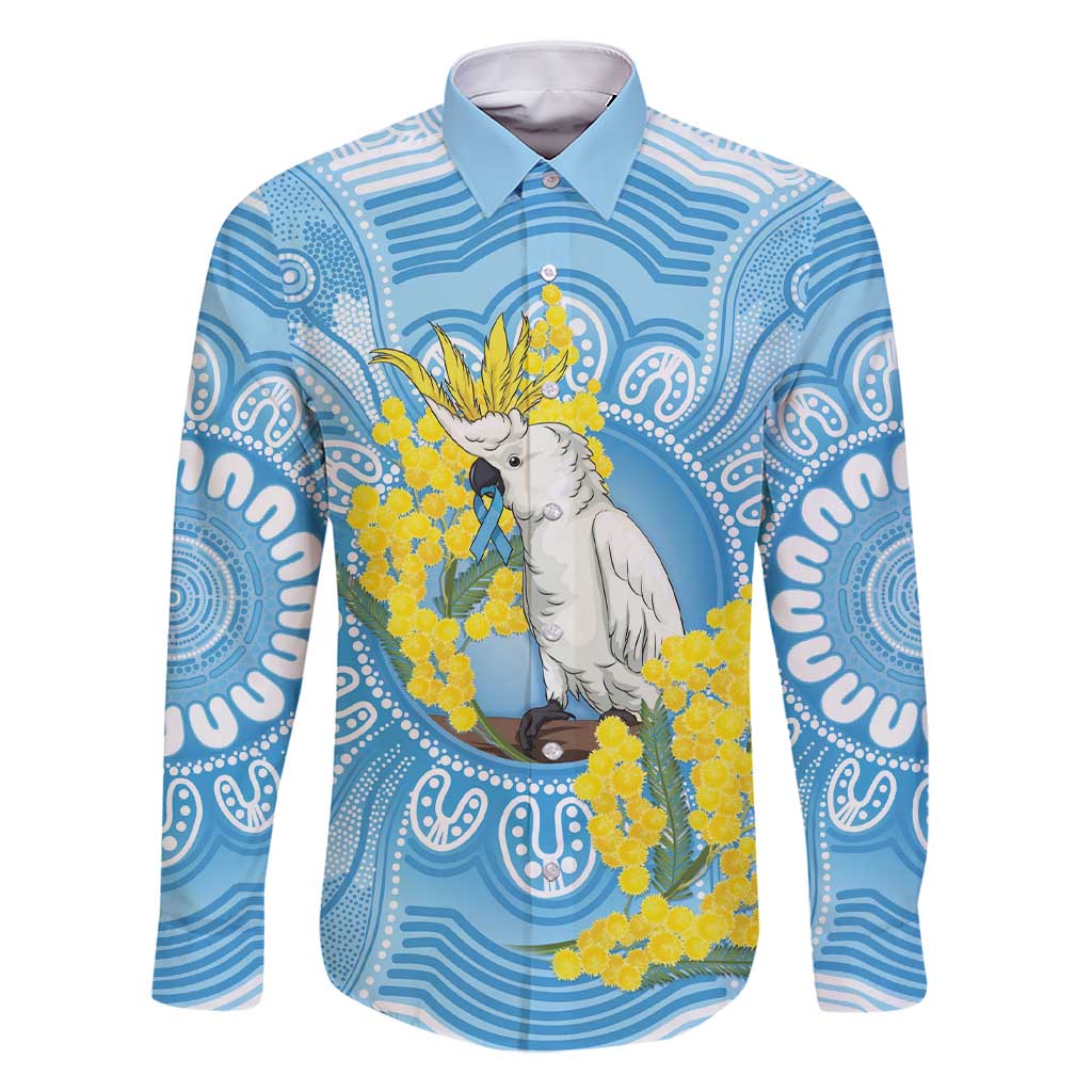 World Diabetes Day Australia Family Matching Short Sleeve Bodycon Dress and Hawaiian Shirt Yellow-crested Cockatoo Golden Wattle Aboriginal - Aussie Hoodie