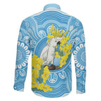 World Diabetes Day Australia Family Matching Short Sleeve Bodycon Dress and Hawaiian Shirt Yellow-crested Cockatoo Golden Wattle Aboriginal - Aussie Hoodie